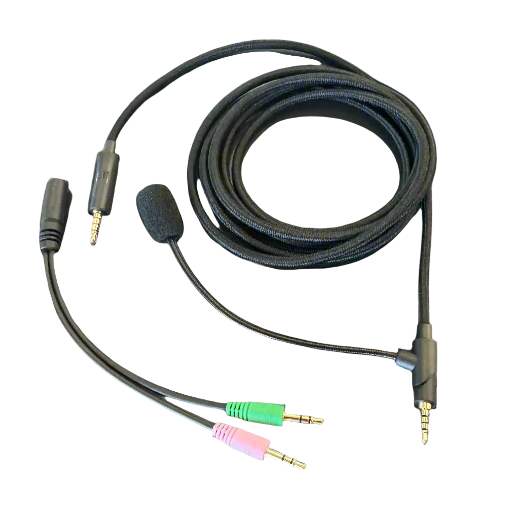 Zero-Latency HeX Gaming Cable with Premium Mic for H1H - Image 3