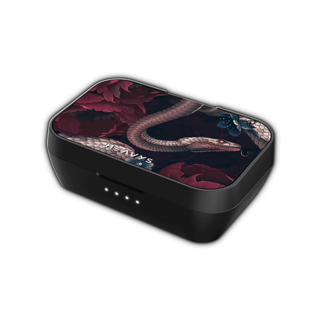 Garden Snake by Sarah Mason Shell For Earbuds Case - Image 3